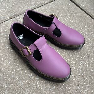 NEW Dr Martens Zavala Mary Jane Shoes Plum Purple Pink 38 | US W7 | UK 5